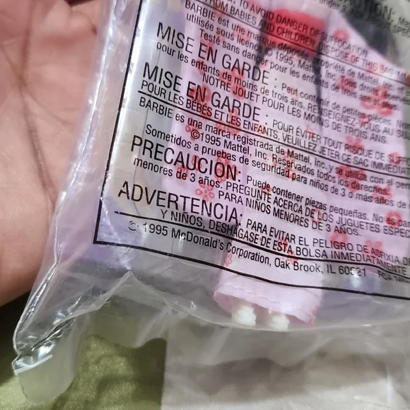 BARBIE 1995 mcdonalds happy meal toys (unopened) - Picture 7 of 13